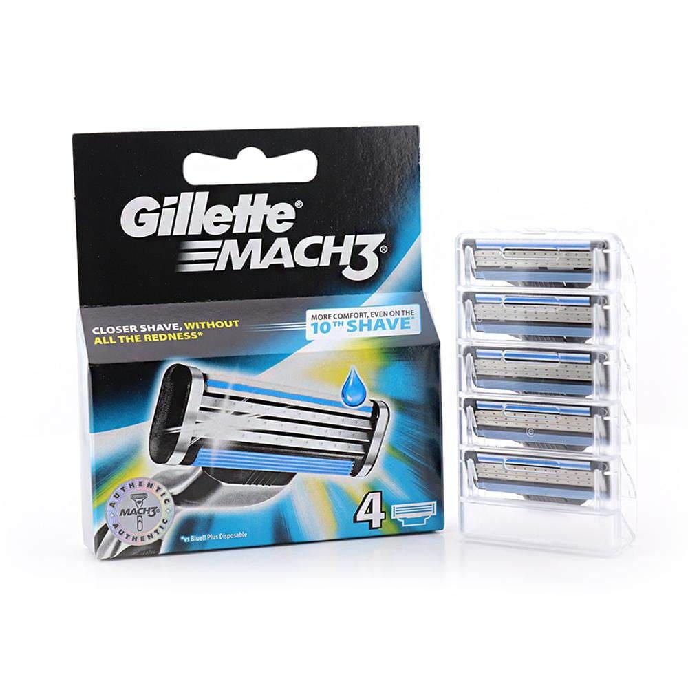 Gillette Mach 3 Razor Blade - 4 Mach3 Blades - HARYALI LONDON