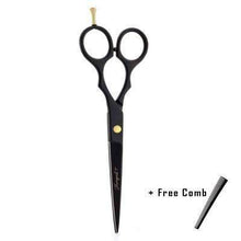 Load image into Gallery viewer, Haryali Black 7” Hairdressing Barber Scissors for Men Women - HARYALI LONDON