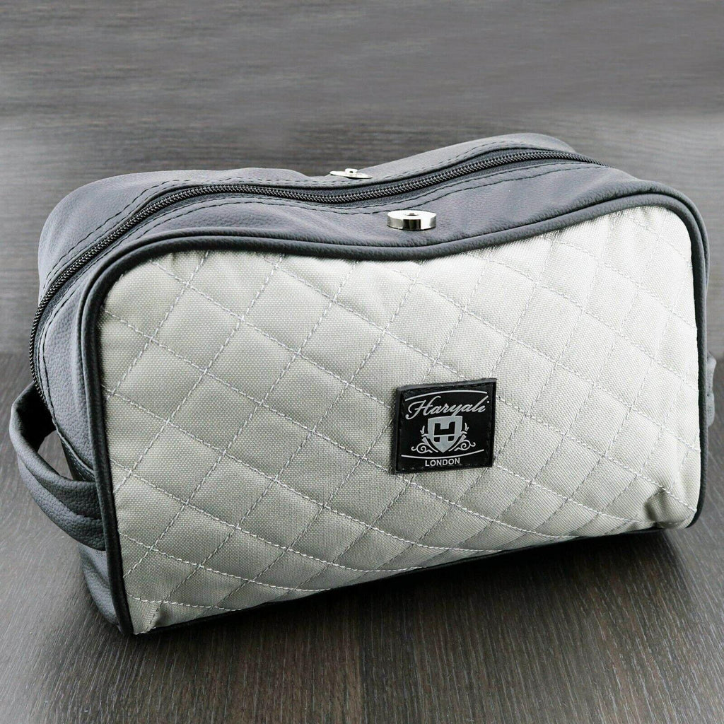 Haryali London Grey Toiletry Travel Bag - HARYALI LONDON