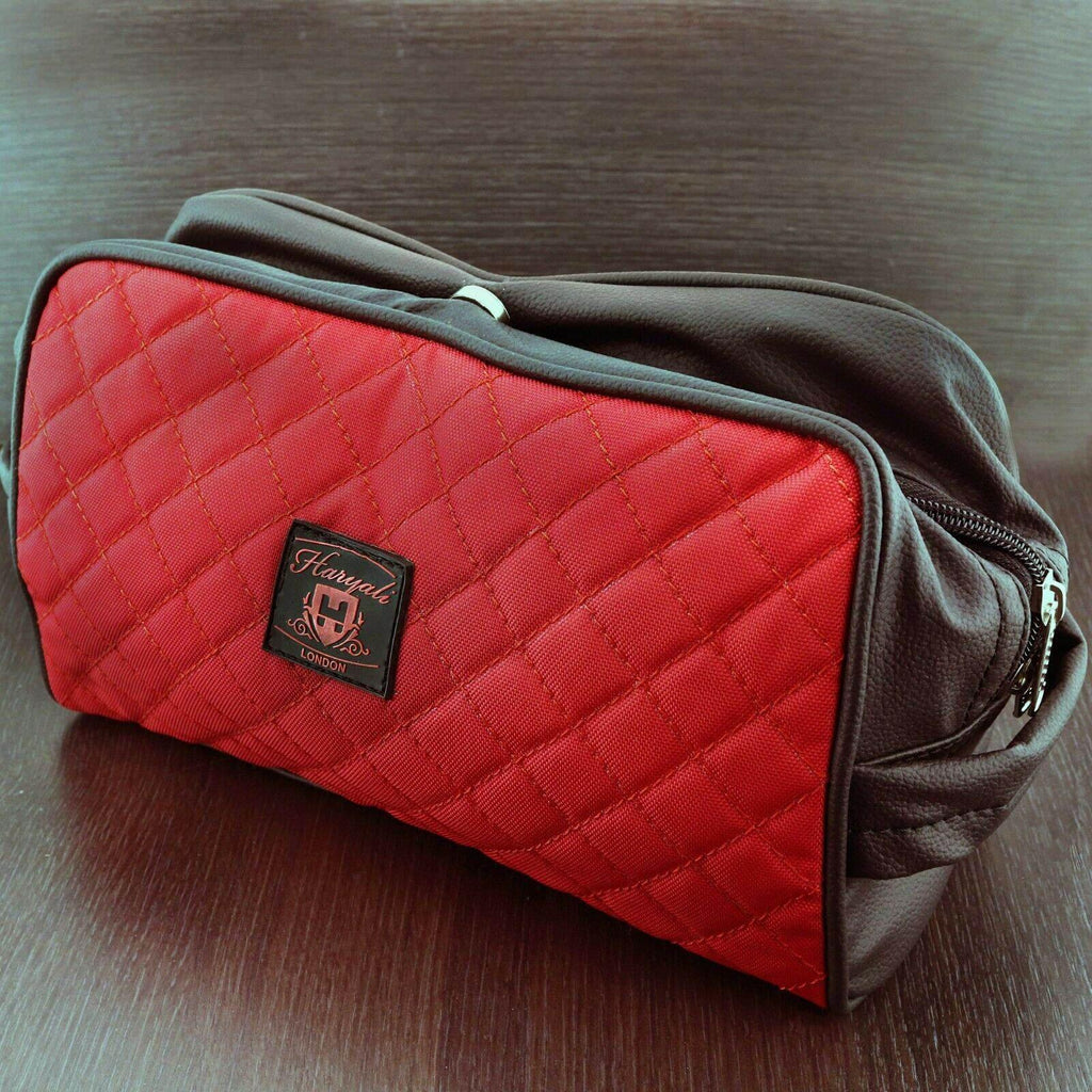 Haryali London Red Toiletry Travel Bag - HARYALI LONDON