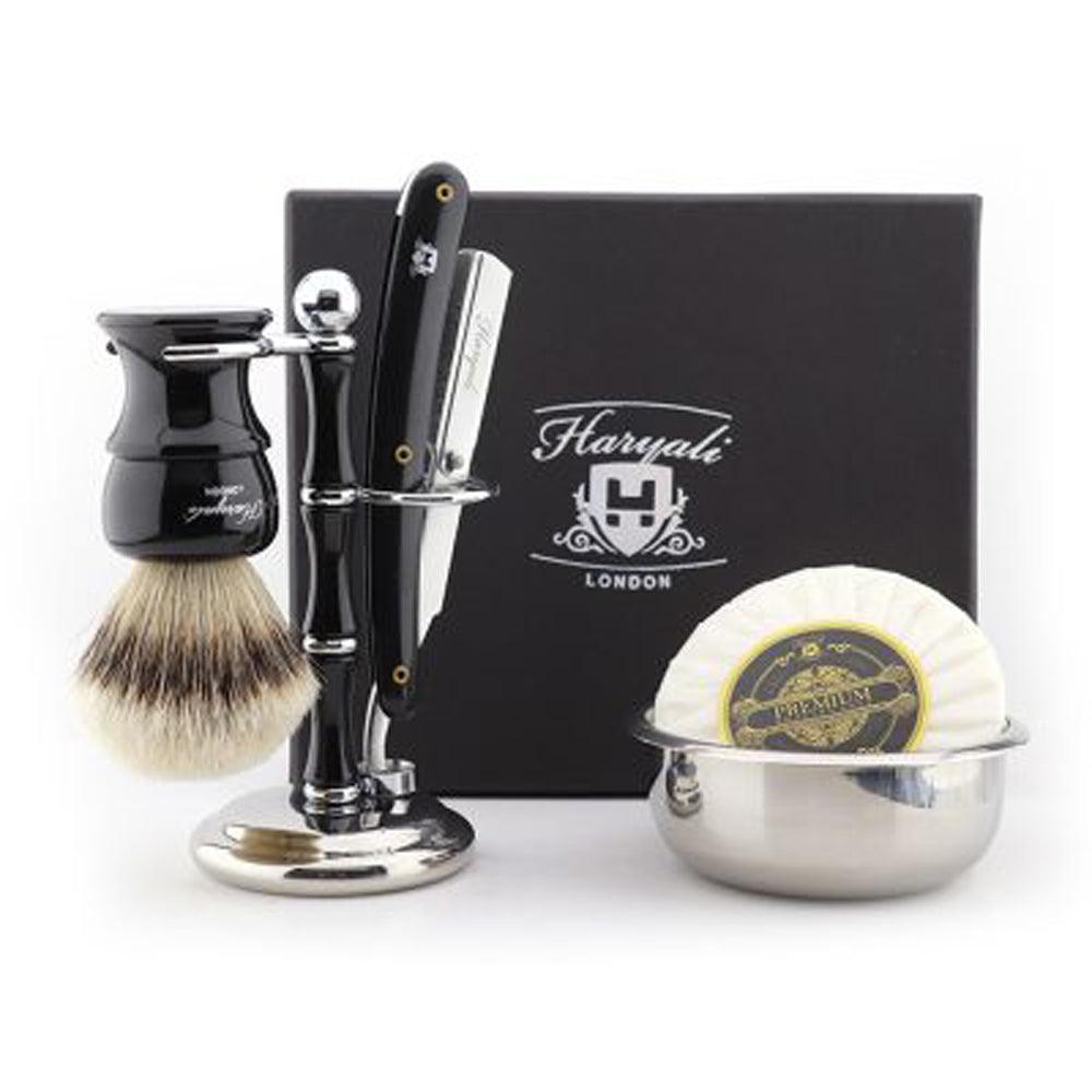 Haryali's Cut Throat Razor Kit - Black