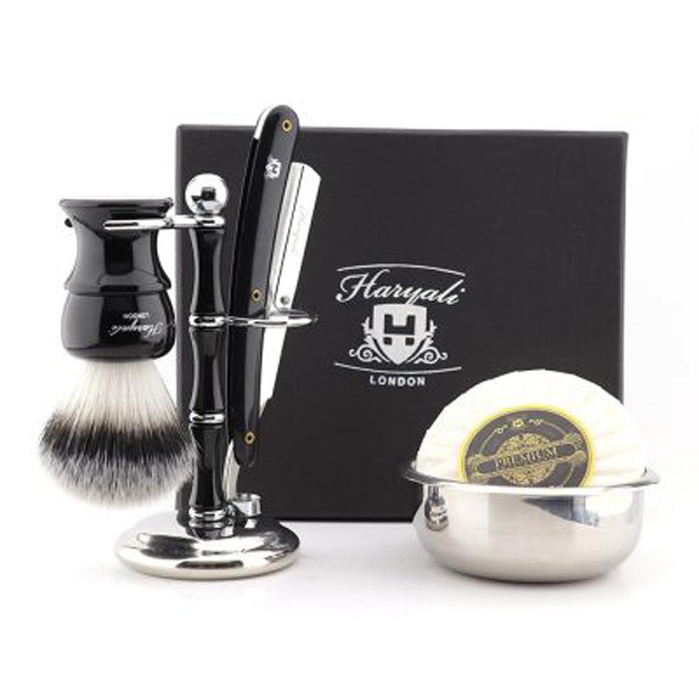 Haryali's Cut Throat Razor Kit - Black