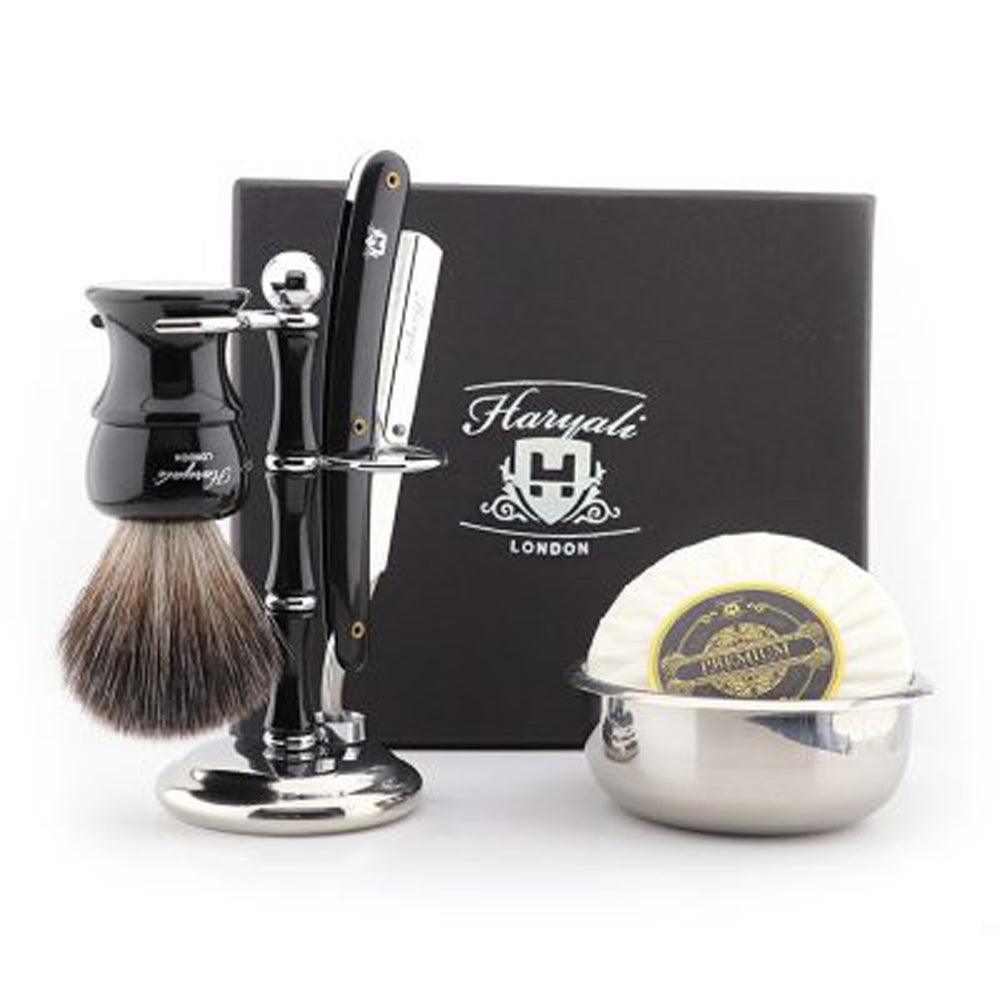 Haryali's Cut Throat Razor Kit - Black