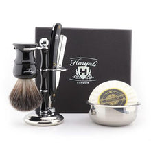 Load image into Gallery viewer, Haryali&#39;s Cut Throat Razor Kit - Black