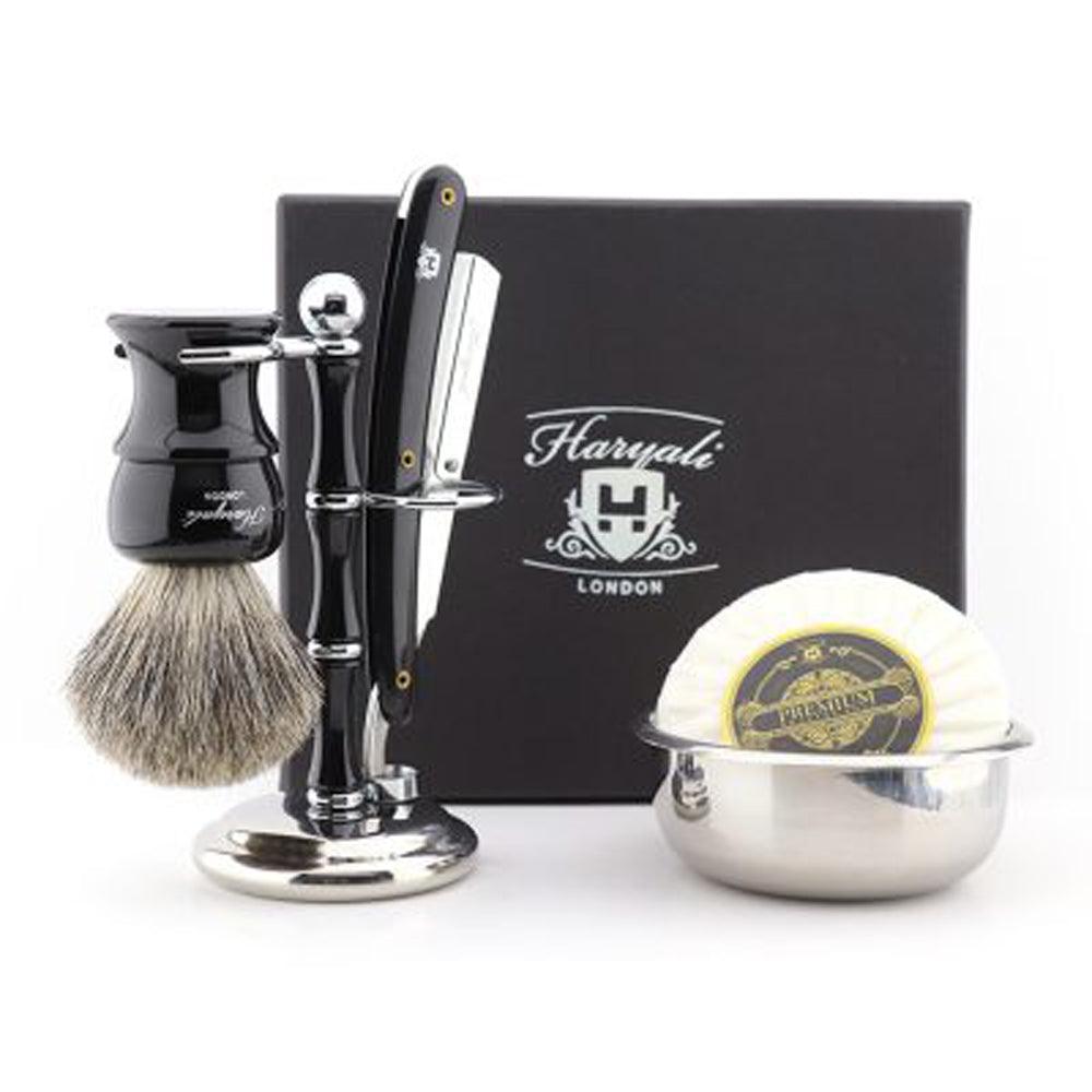 Haryali's Cut Throat Razor Kit - Black