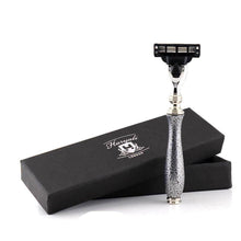 Load image into Gallery viewer, Haryali&#39;s Antique 3 Edge Shaving Razor - Silver - HARYALI LONDON