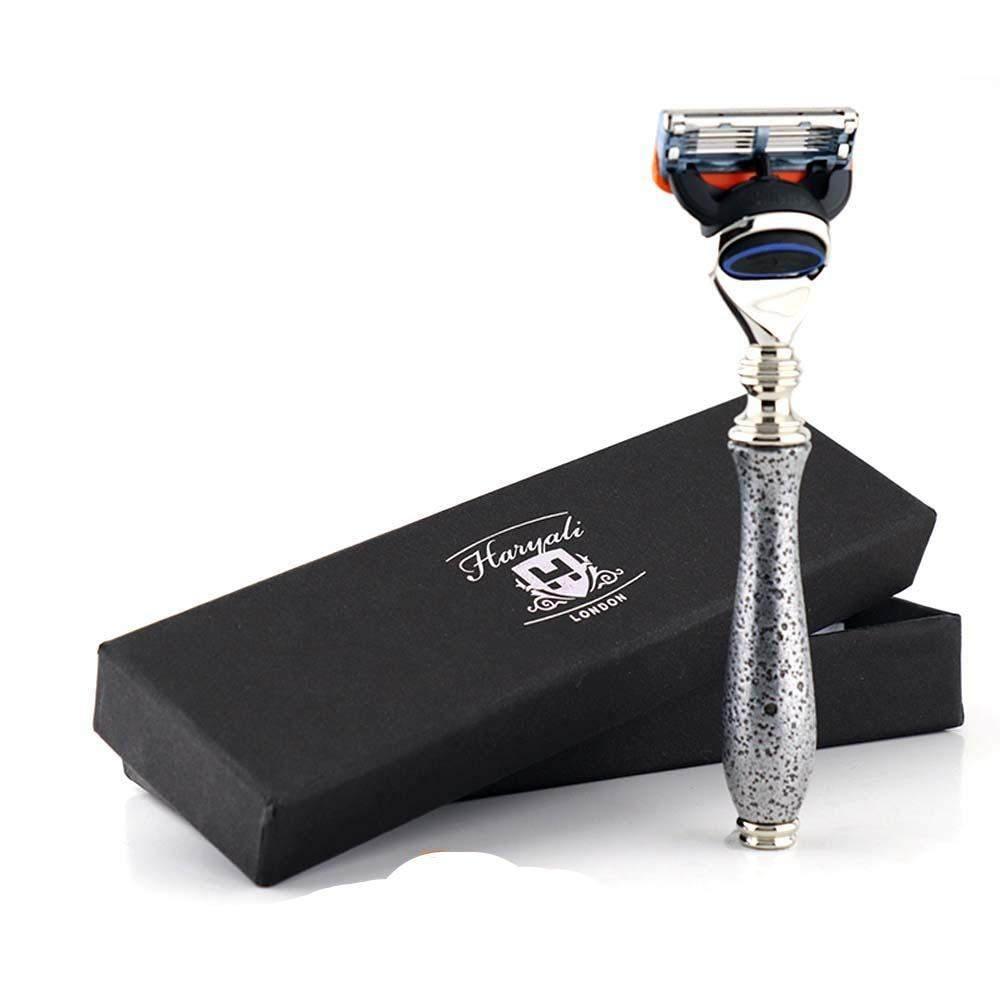 Haryali's Antique 5 Edge Shaving Razor - Silver - HARYALI LONDON