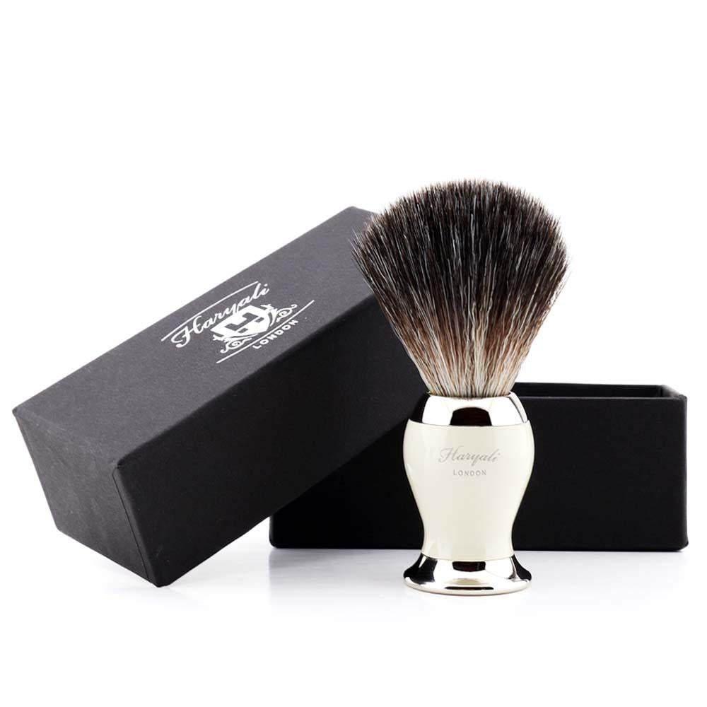 Haryali's Balance Synthetic Black Hair Shaving Brush - HARYALI LONDON