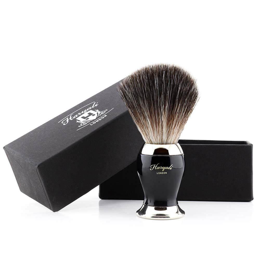 Haryali's Balance Synthetic Black Hair Shaving Brush - HARYALI LONDON