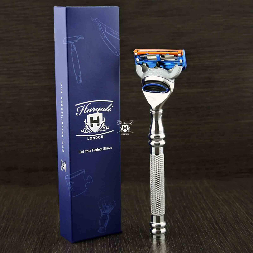 Haryali's Classy 5 Edge Shaving Razor - Steel - HARYALI LONDON