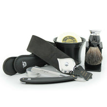 Load image into Gallery viewer, Haryali&#39;s Cut Throat Razor Set - Black Color