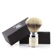 Load image into Gallery viewer, Haryali&#39;s Drum Silvertip Badger Shaving Brush - HARYALI LONDON