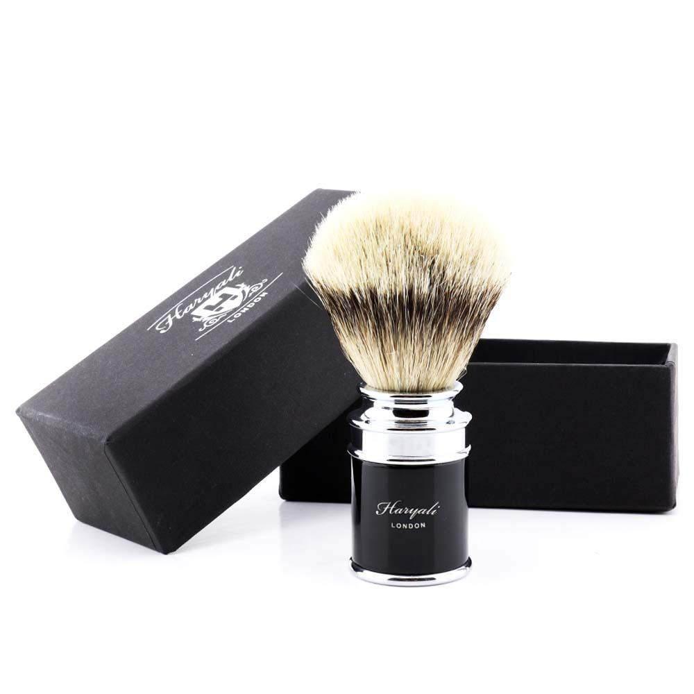 Haryali's Drum Silvertip Badger Shaving Brush - HARYALI LONDON