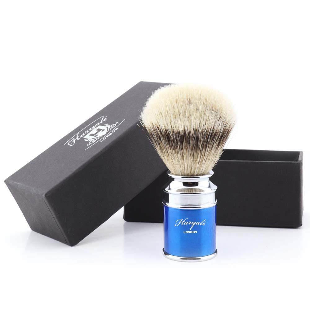 Haryali's Drum Silvertip Badger Shaving Brush - HARYALI LONDON