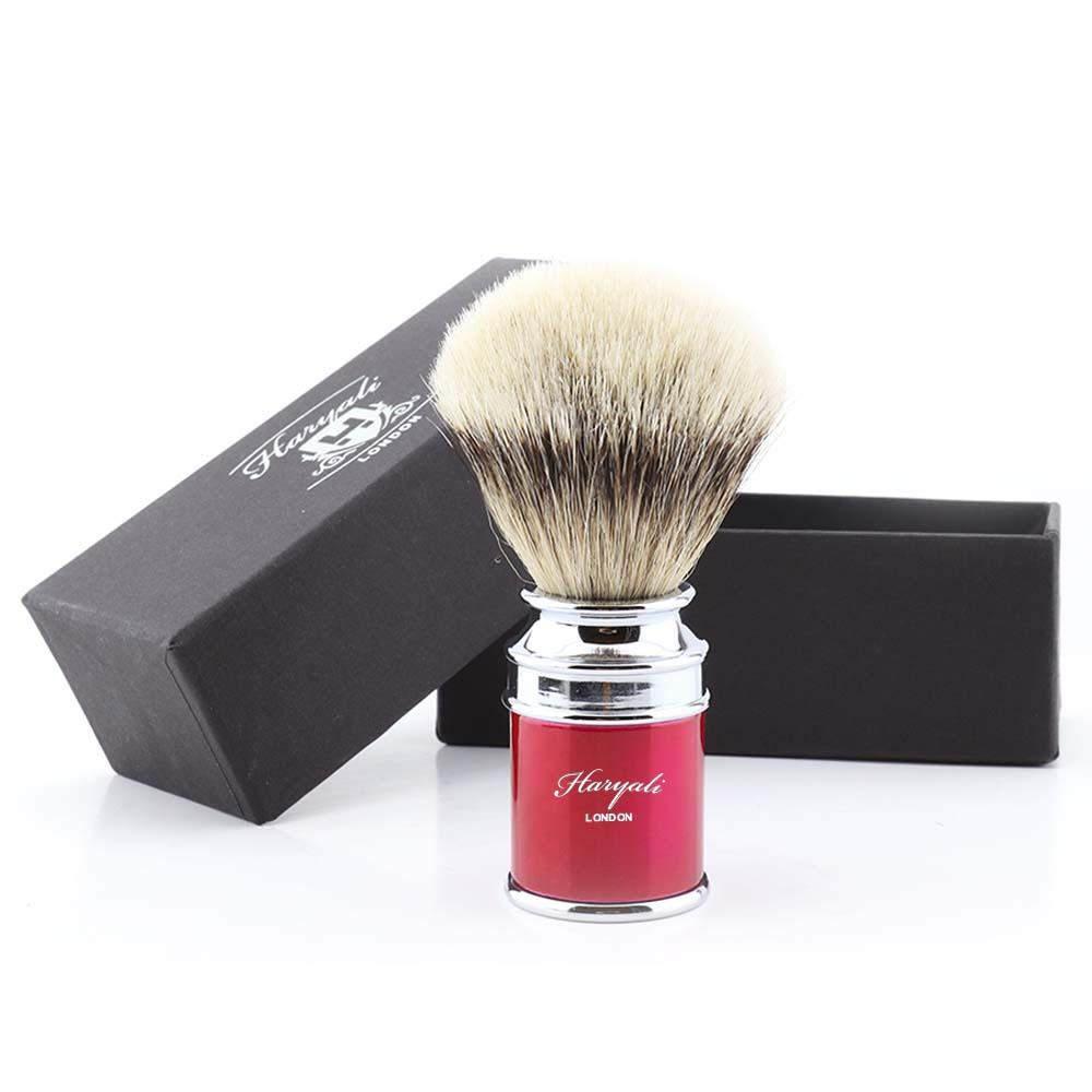 Haryali's Drum Silvertip Badger Shaving Brush - HARYALI LONDON