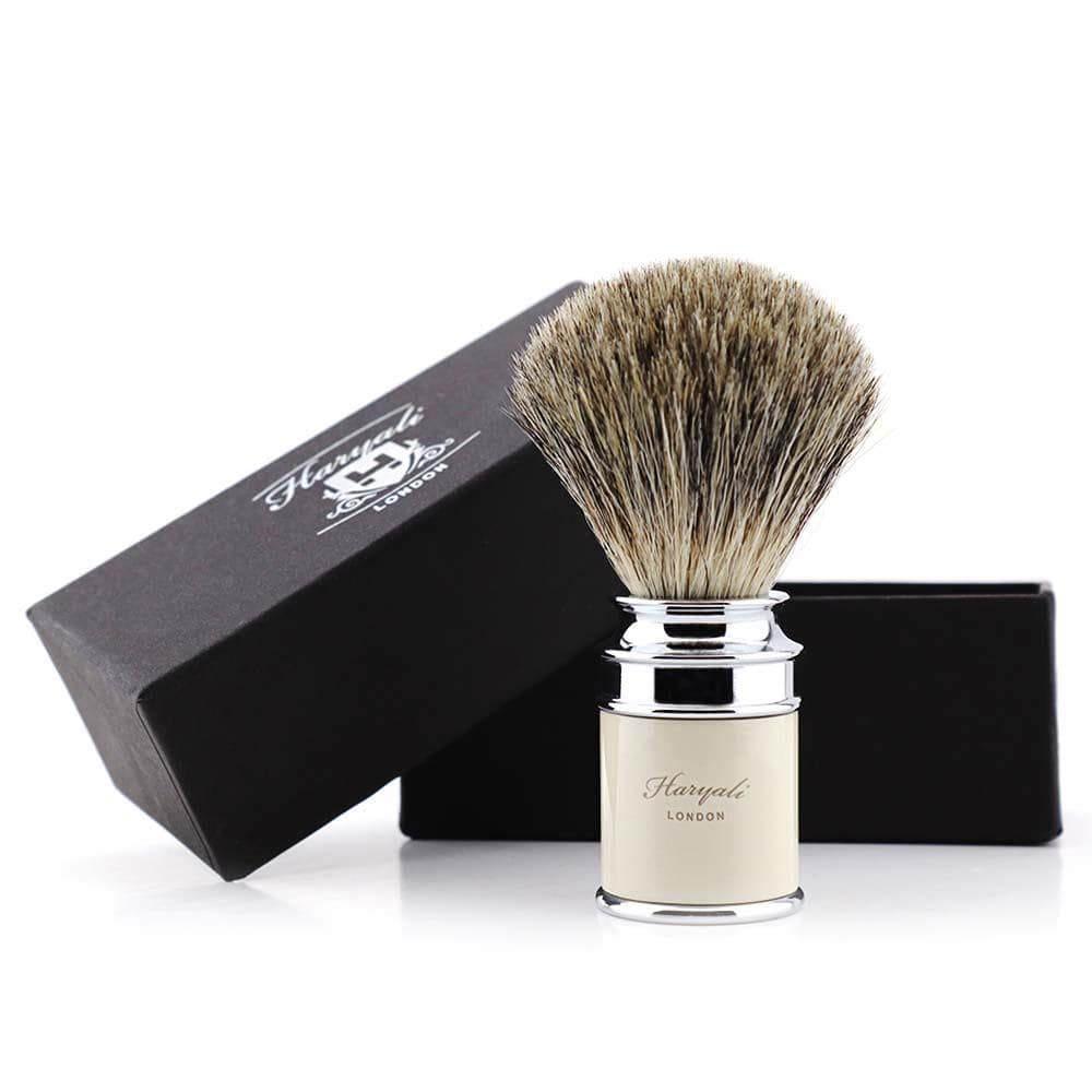 Haryali's Drum Super Badger Shaving Brush - HARYALI LONDON