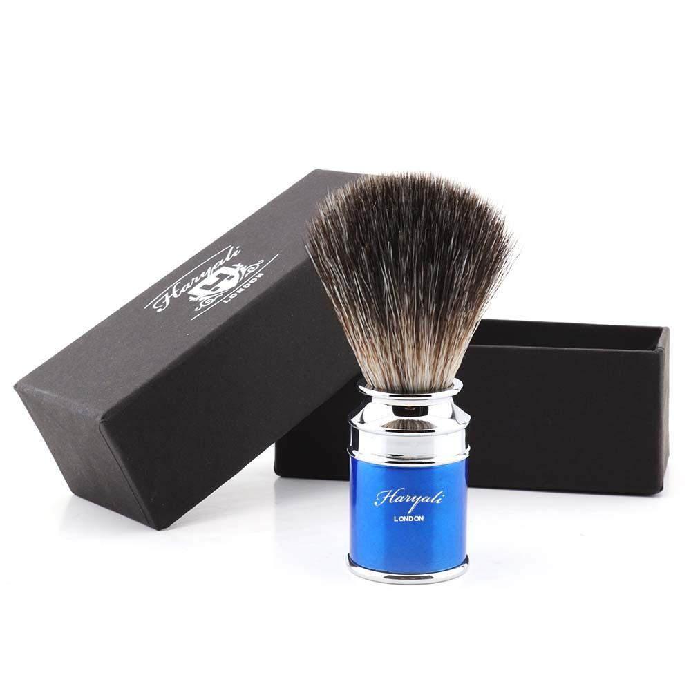 Haryali's Drum Synthetic Black Hair Shaving Brush - HARYALI LONDON