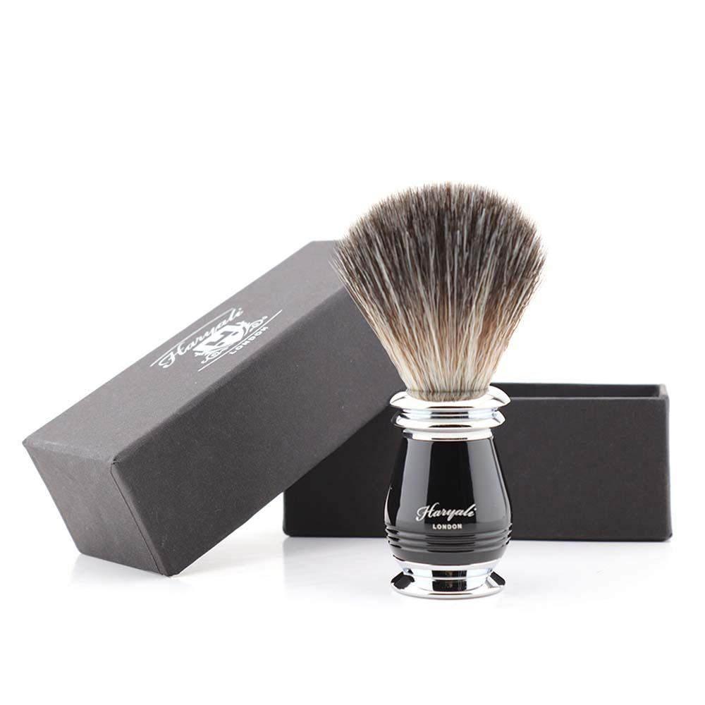 Haryali's Grove Synthetic Black Hair Shaving Brush - HARYALI LONDON