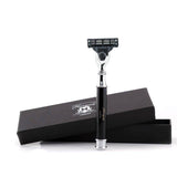 Haryali's Round 3 Edge Shaving Razor - Black