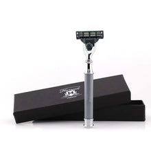 Load image into Gallery viewer, Haryali&#39;s Round 3 Edge Shaving Razor - Grey - HARYALI LONDON