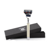 Haryali's Round 5 Edge Shaving Razor - Ivory