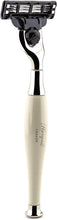 Load image into Gallery viewer, Haryali&#39;s Tandoori 3 Edge Shaving Razor - Ivory Color - HARYALI LONDON