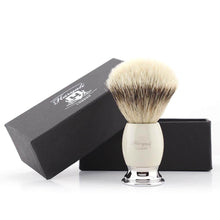 Load image into Gallery viewer, Haryali&#39;s Thunder Silvertip Badger Shaving Brush - HARYALI LONDON