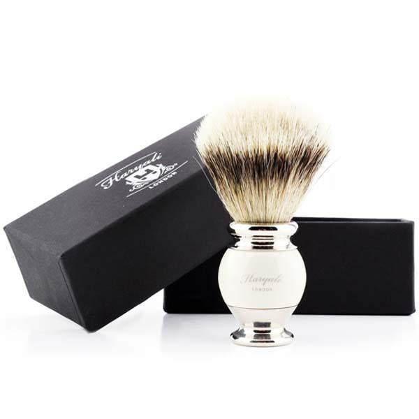 Haryali's Vase Silvertip Badger Shaving Brush - HARYALI LONDON