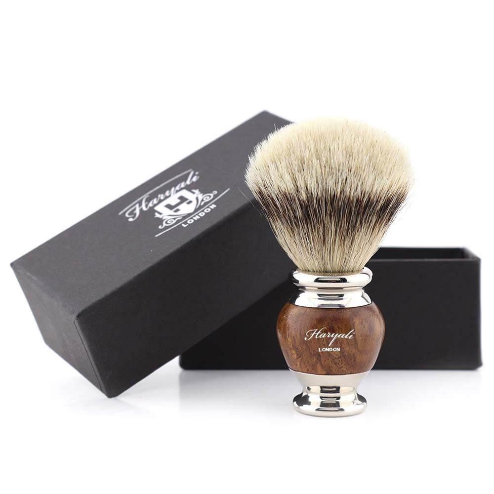 Haryali's Vase Silvertip Badger Shaving Brush - HARYALI LONDON