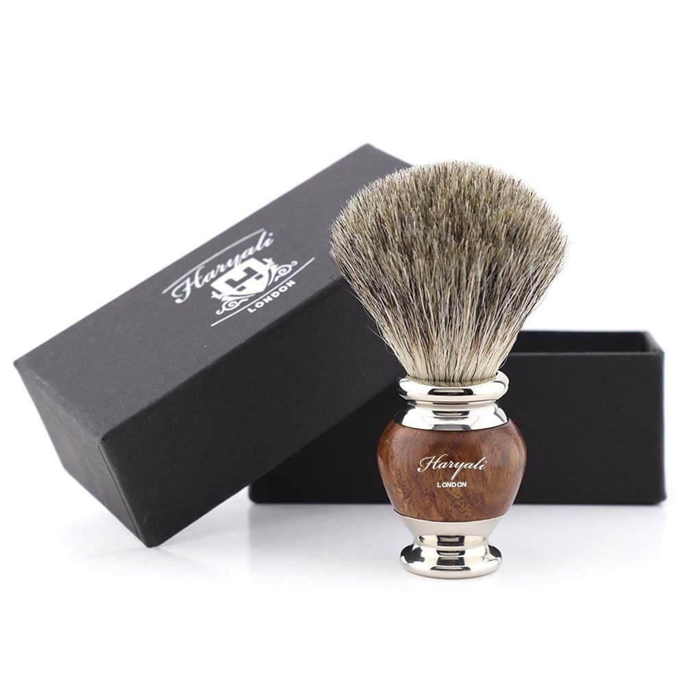 Haryali's Vase Super Badger Shaving Brush - HARYALI LONDON