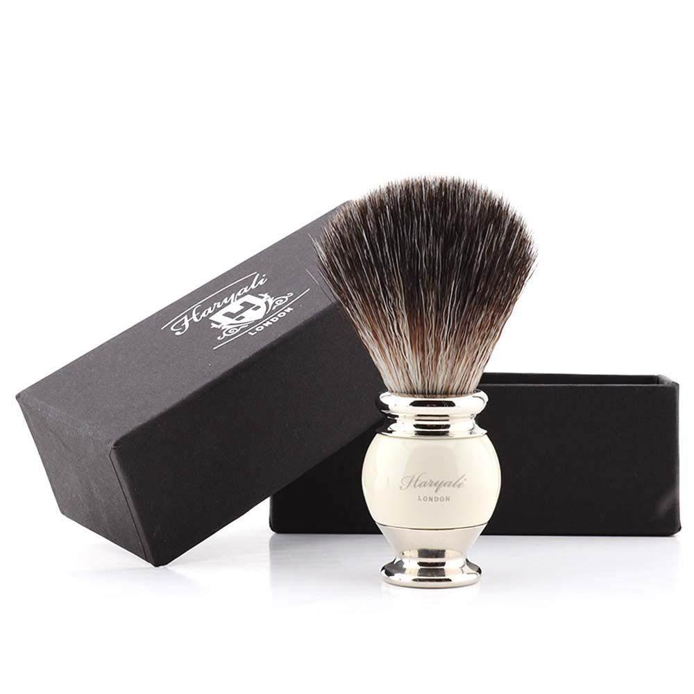 Haryali's Vase Synthetic Black Hair Shaving Brush - HARYALI LONDON