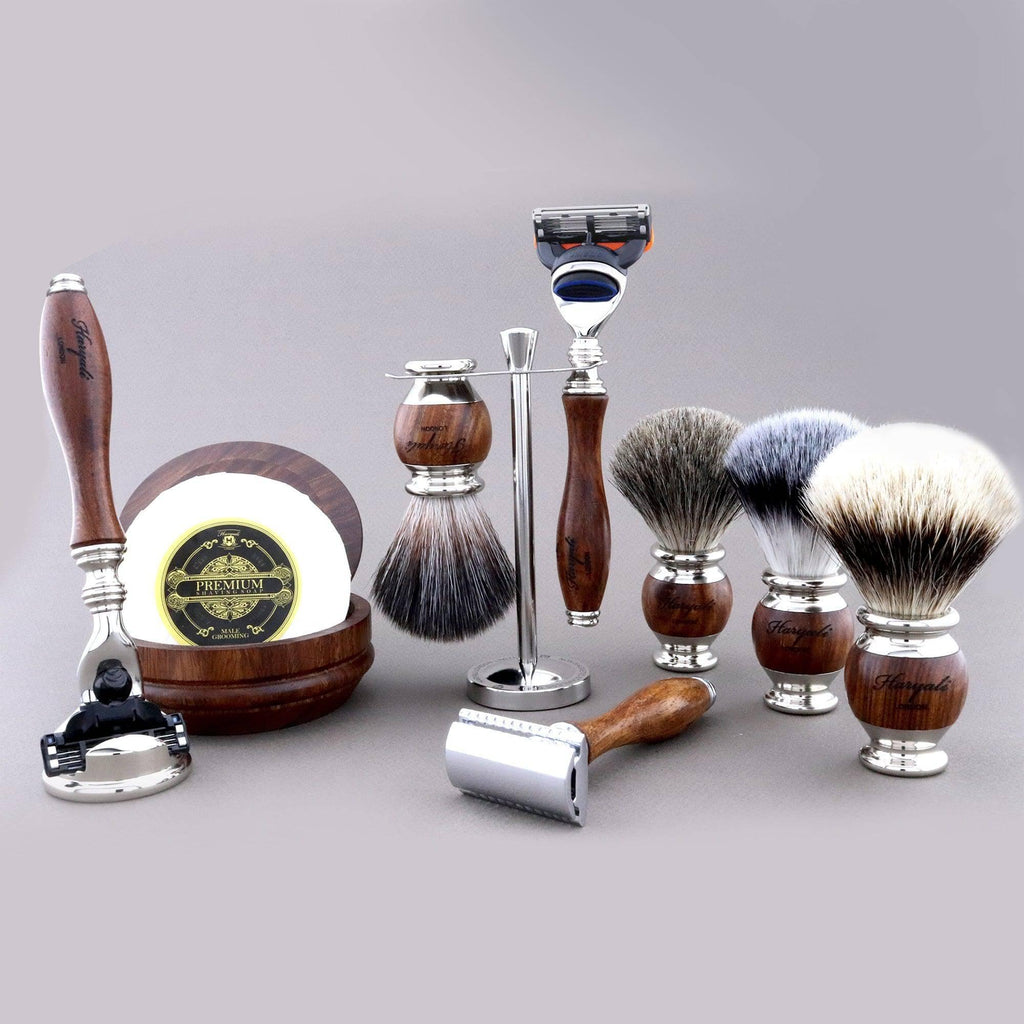 Haryali's Wooden Range Shaving Kit - HARYALI LONDON