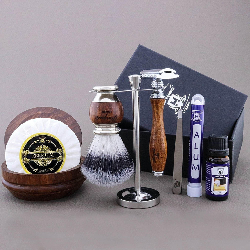 Haryali's Wooden Range Shaving Kit - HARYALI LONDON