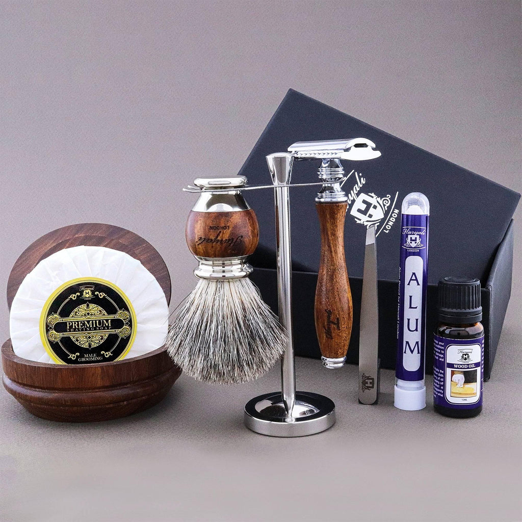 Haryali's Wooden Range Shaving Kit