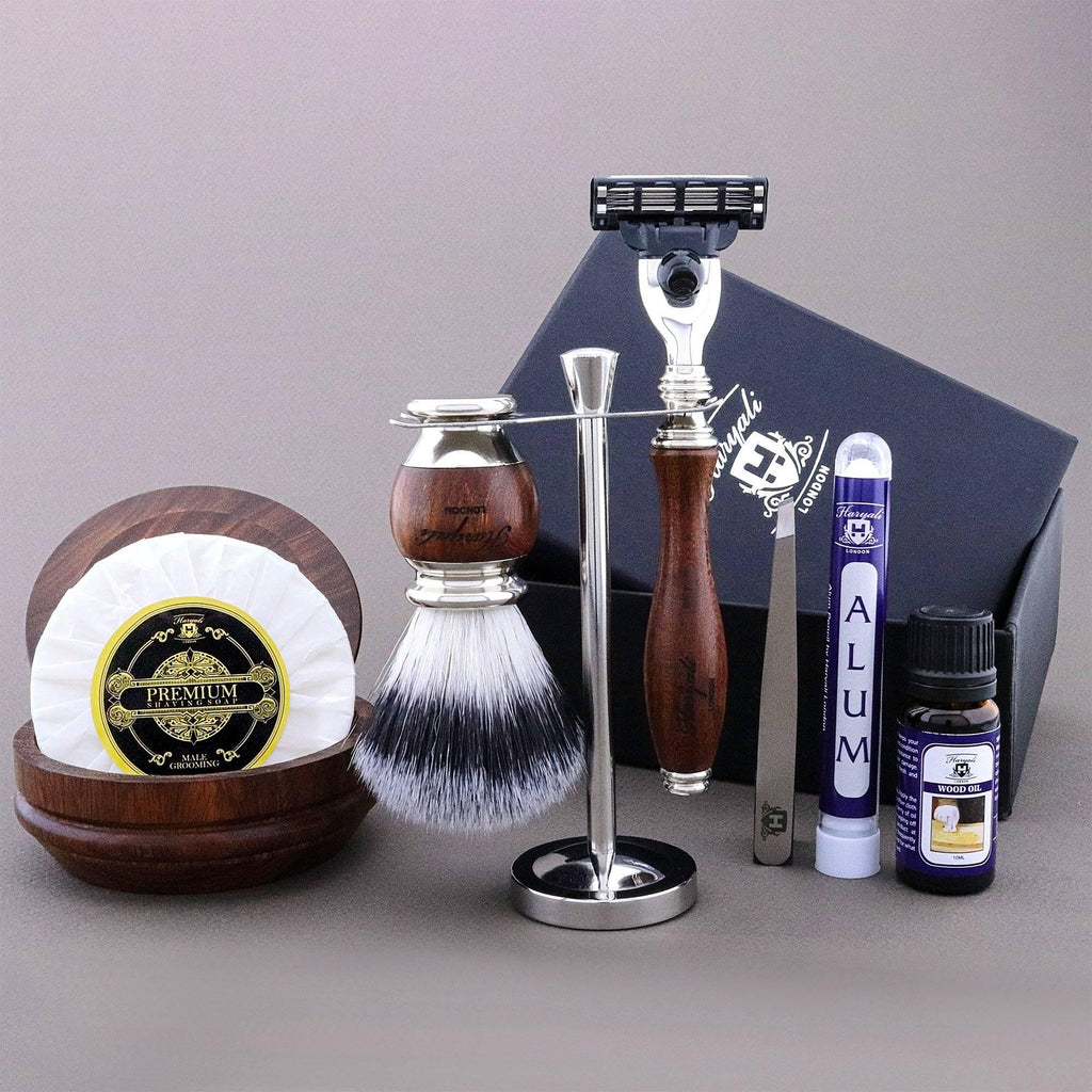 Haryali's Wooden Range Shaving Kit