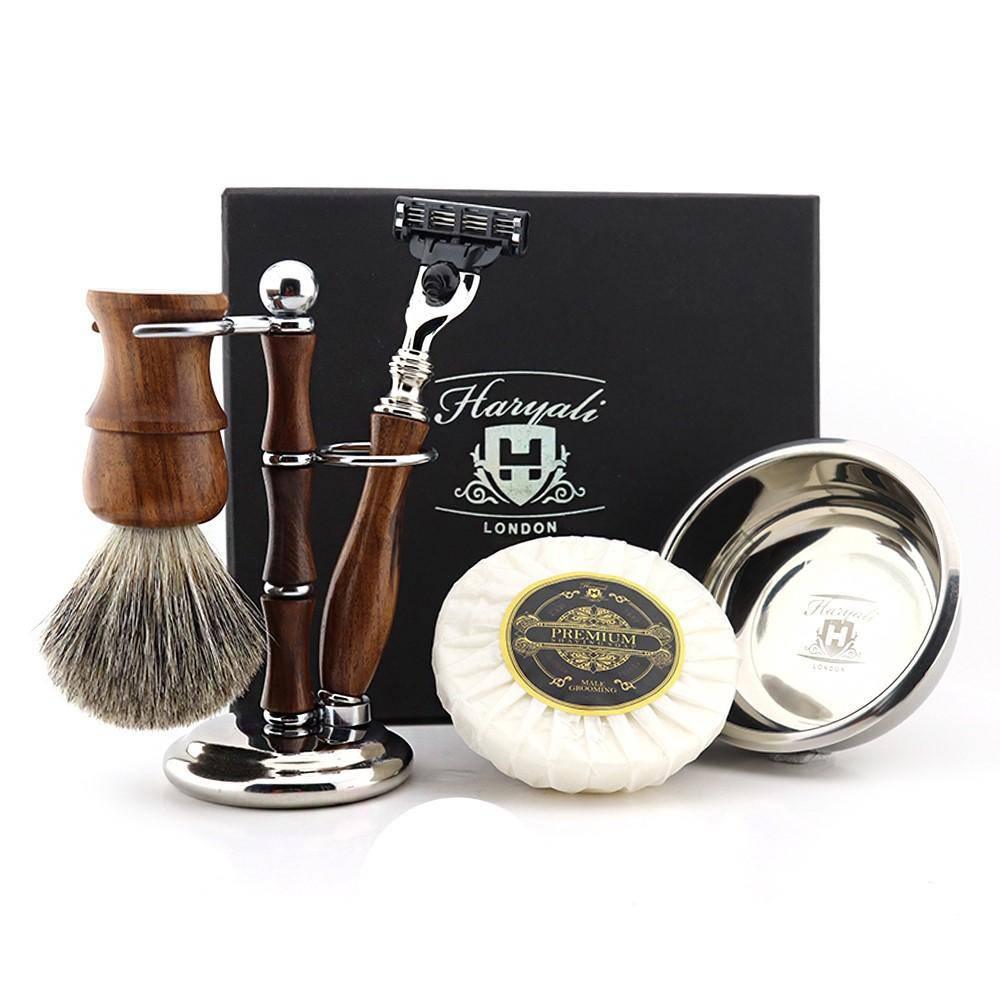 Haryali's Wooden Shaving Set 