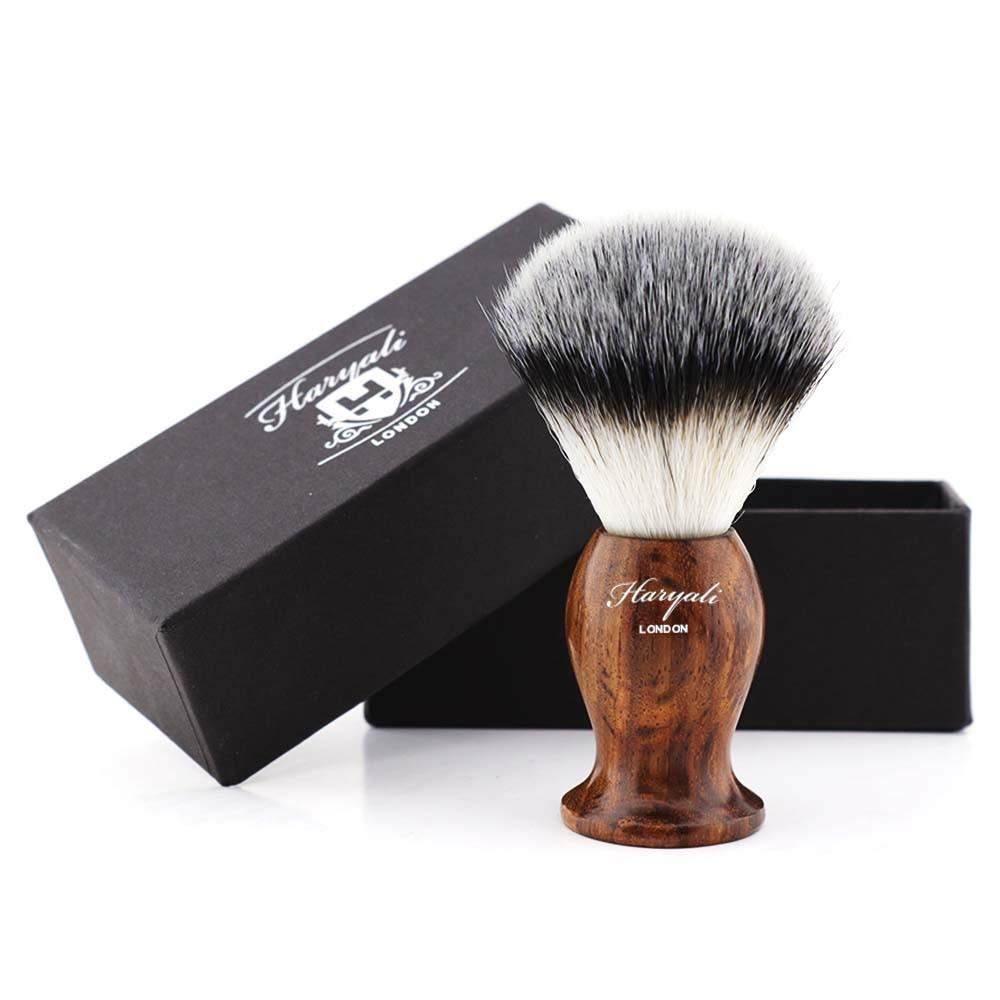 Haryali's Wooden Synthetic Silvertip Shaving Brush - HARYALI LONDON