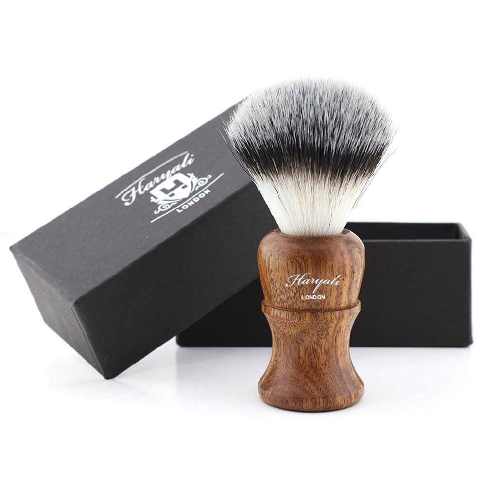 Haryali's Wooden Synthetic Silvertip Shaving Brush - HARYALI LONDON