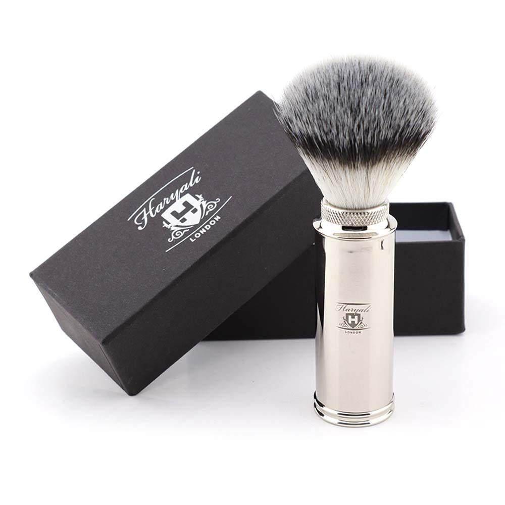 Haryali Travel Synthetic Silver Tip Shaving Brush - HARYALI LONDON