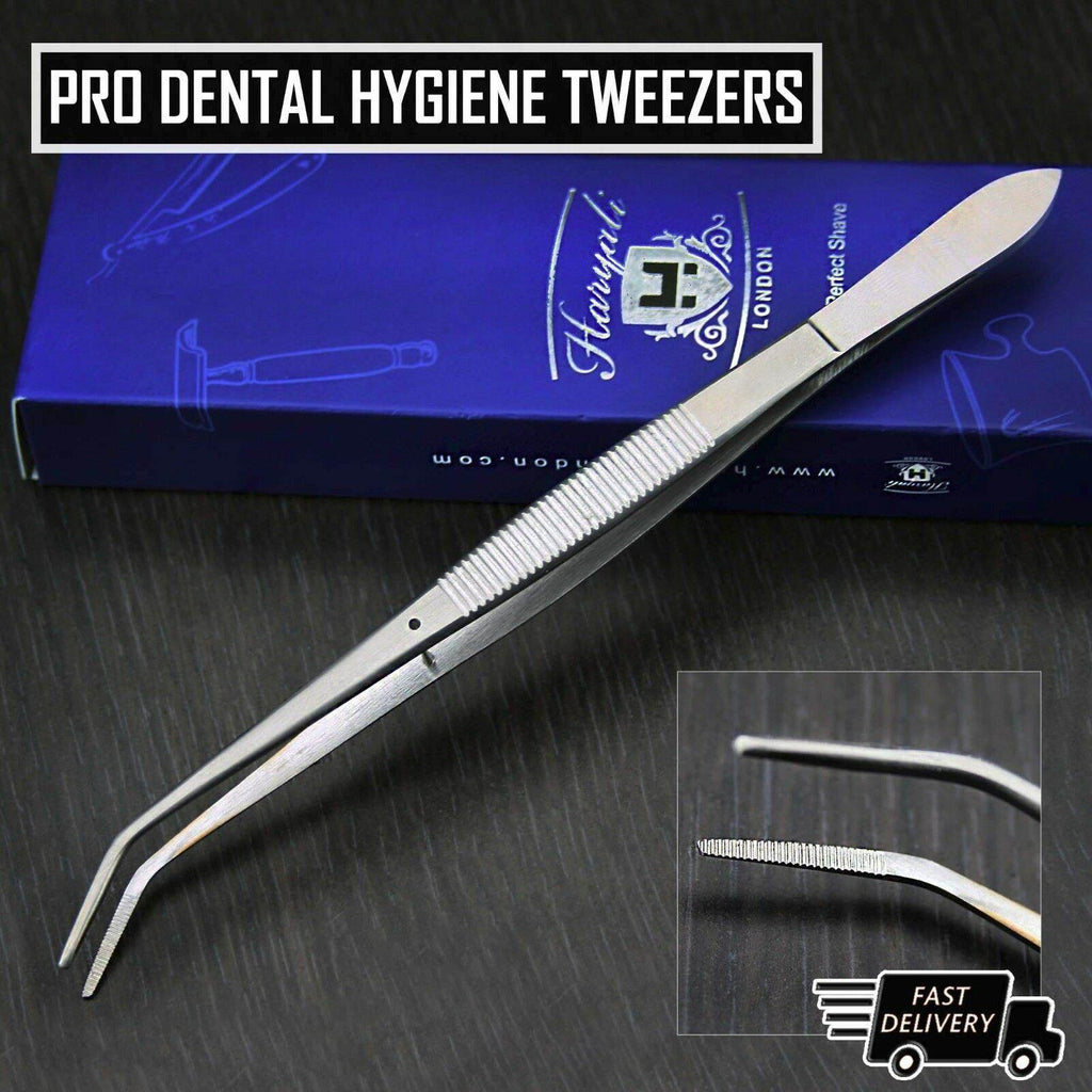 High Quality Dental London College Tweezers Serrated Tip - HARYALI LONDON