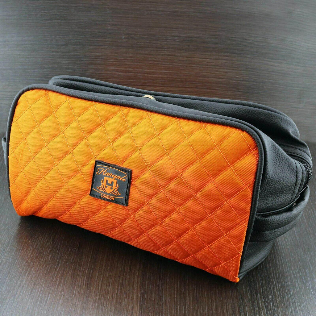 Orange Unisex Toiletry Travel Bag - HARYALI LONDON