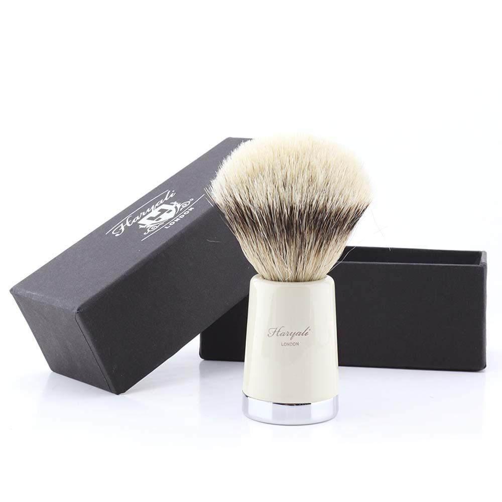 Super Taper Silvertip Badger Shaving Brush - HARYALI LONDON