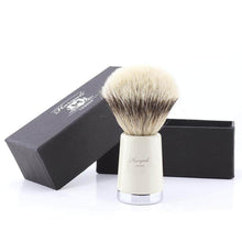 Load image into Gallery viewer, Super Taper Silvertip Badger Shaving Brush - HARYALI LONDON