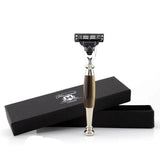 Tandoori 3 Edge Shaving Razor - Buffalo Horn Imitation